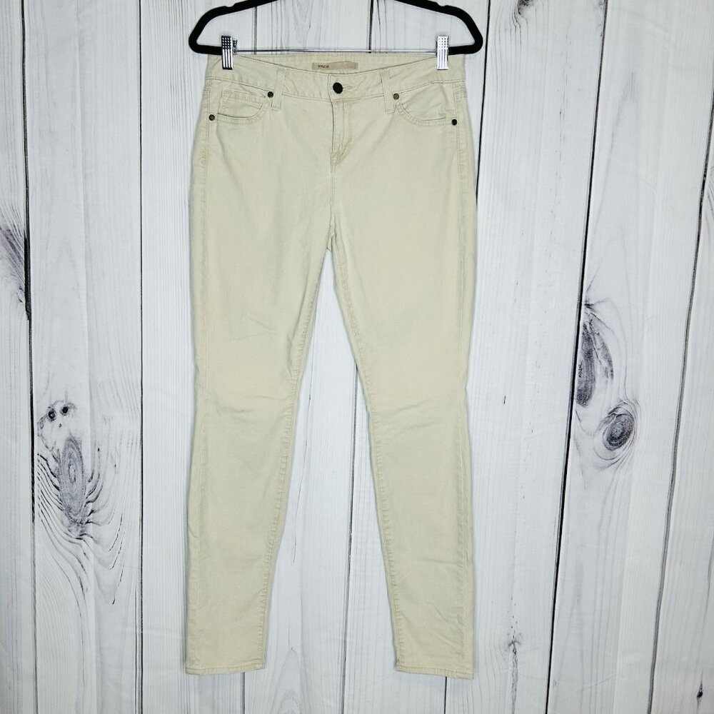 Vince Women’s Skinny Crop Ankle Khaki Jeans Size 30 (30x30) Made in USA